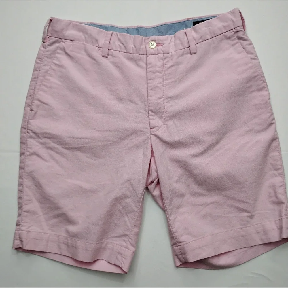 Polo Ralph Lauren Pink Oxford Chino Shorts Size Mens 32 inseam 10in